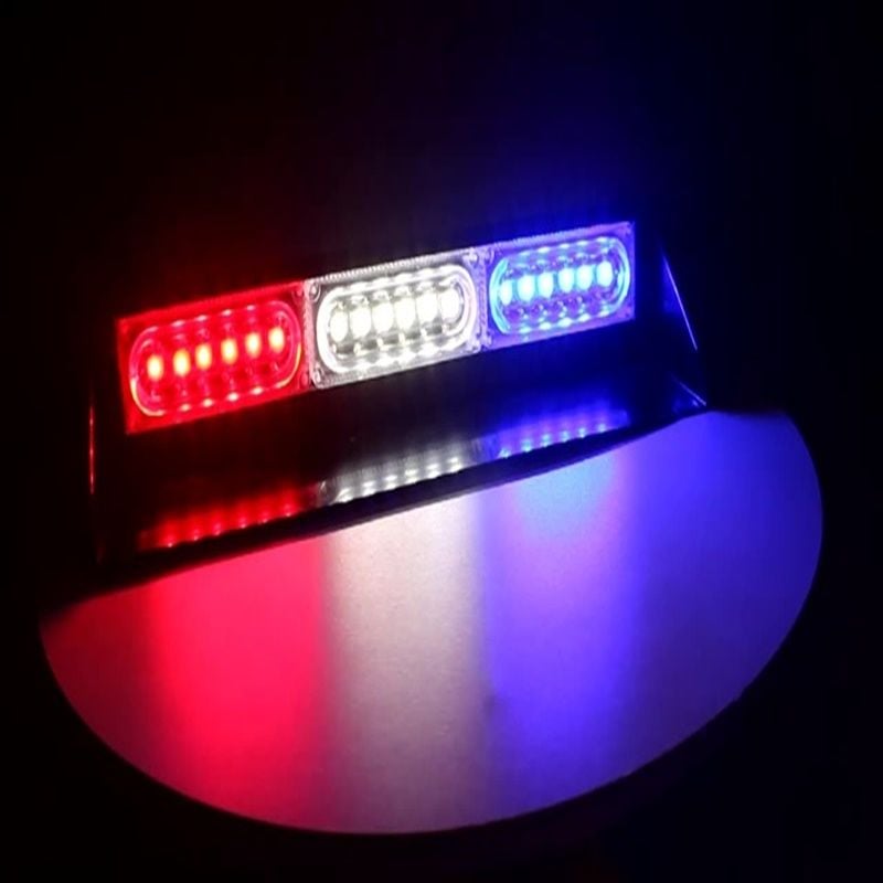 Çakar Lamba 13 Fonksiyonlu 18 Led 12V Kırmızı-Mavi-Beyaz / Lapa532