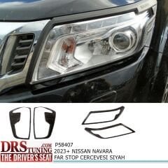 Nissan Navara 2023 Sonrası Far ve Stop Kaplama Siyah