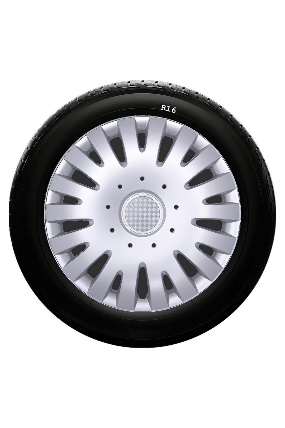 Skoda Uyumlu 16 Inc Kırılmaz SKS Jant Kapağı 1 Takım 4 Adet No:403