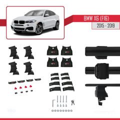BMW X6 (F16) 2015-2019 Arası ile uyumlu ACE-4 Ara Atkı Tavan Barı SİYAH