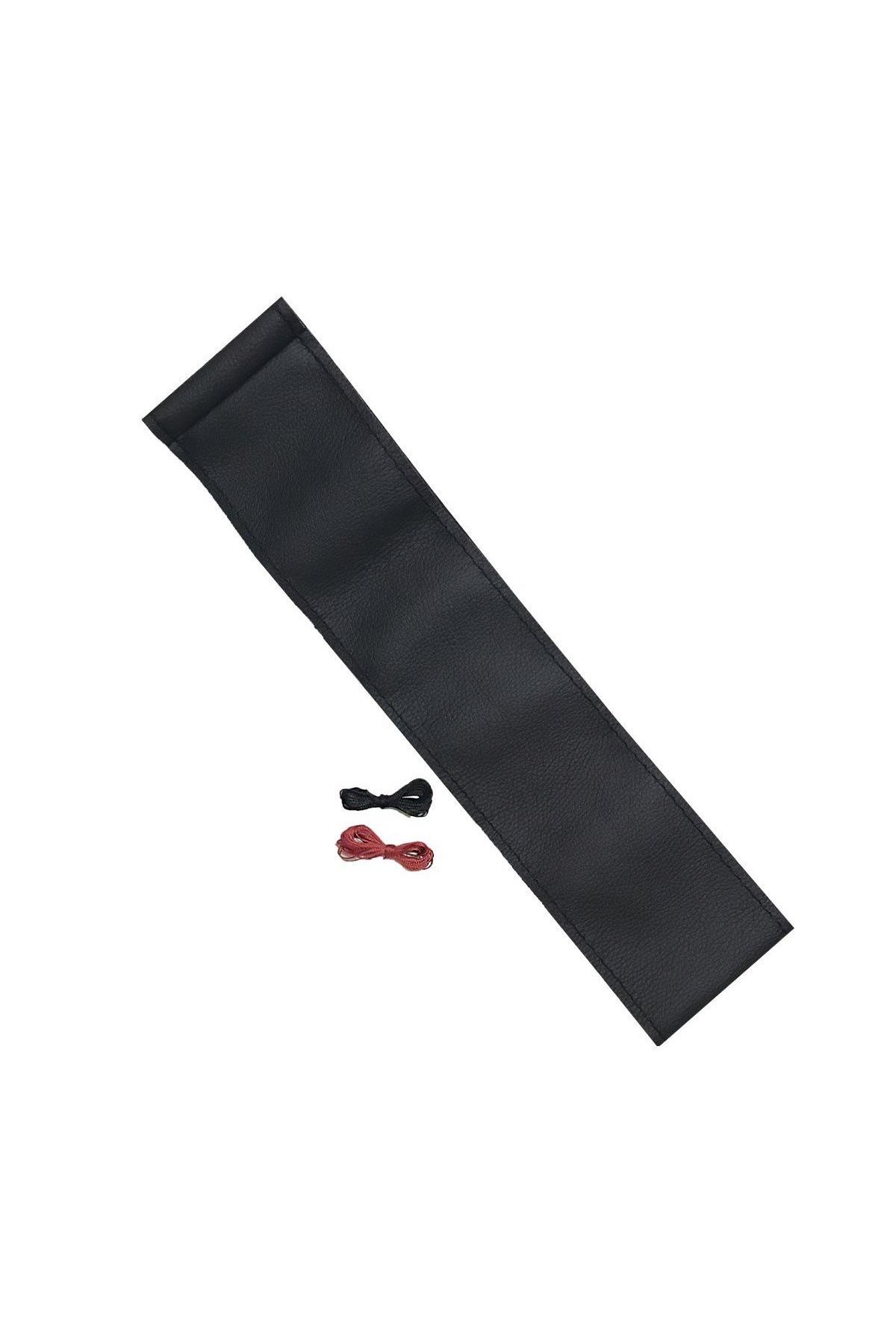 Volvo V40 Dikmeli Hakiki Deri Direksiyon Kılıfı Siyah