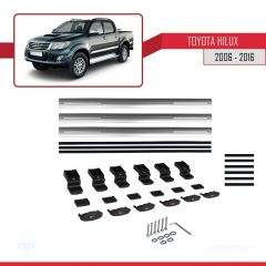 Toyota Hilux 2006-2016 Arası ile uyumlu Basic Model Ara Atkı Tavan Barı GRİ 3 ADET