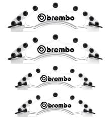 Lada 112 Uyumlu Brembo Beyaz Kaliper Kapağı 4 Parça Ön Arka Set