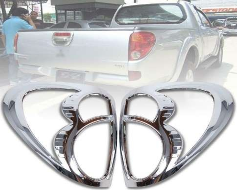 Mitsubishi L200 Uyumlu 2006 2014 Arka Stop Kaplama ABS Krom Parça