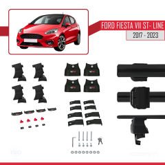 Ford Fiesta VII ST-Line 2017-2023 Arası ile uyumlu ACE-4 Ara Atkı Tavan Barı SİYAH