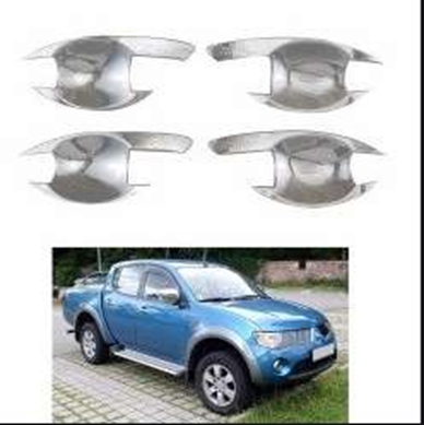 Mitsubishi L200 Uyumlu 2006 2014 Dış Kapı Kolu İç Kaplama ABS Krom Parça