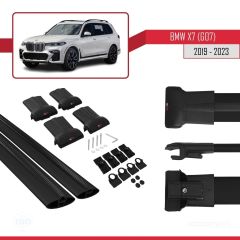 BMW X7 (G07) 2019 Arası ile Uyumlu FLY Model Ara Atkı Tavan Barı SİYAH