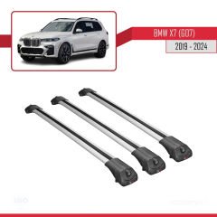 BMW X7 (G07) 2019 ve Sonrası ile uyumlu ACE-1 Ara Atkı Tavan Barı GRİ 3 ADET BAR