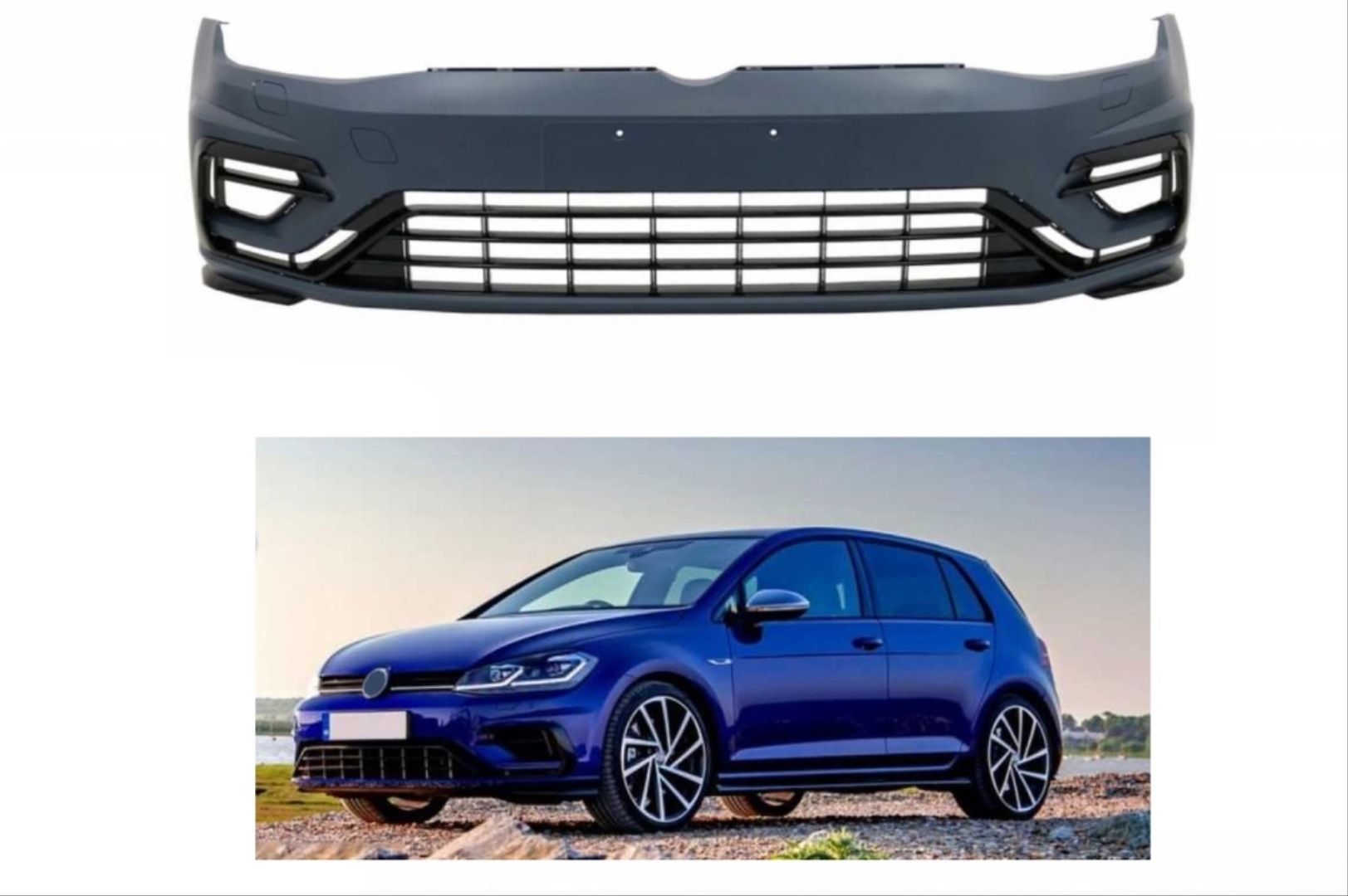 Volkswagen Golf Uyumlu 45419 ''R'' Ön Tampon + Panjur ''R''