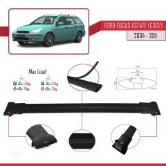 Ford Focus Estate (C307) 2004-2011 Arası ile Uyumlu FLY Model Ara Atkı Tavan Barı SİYAH