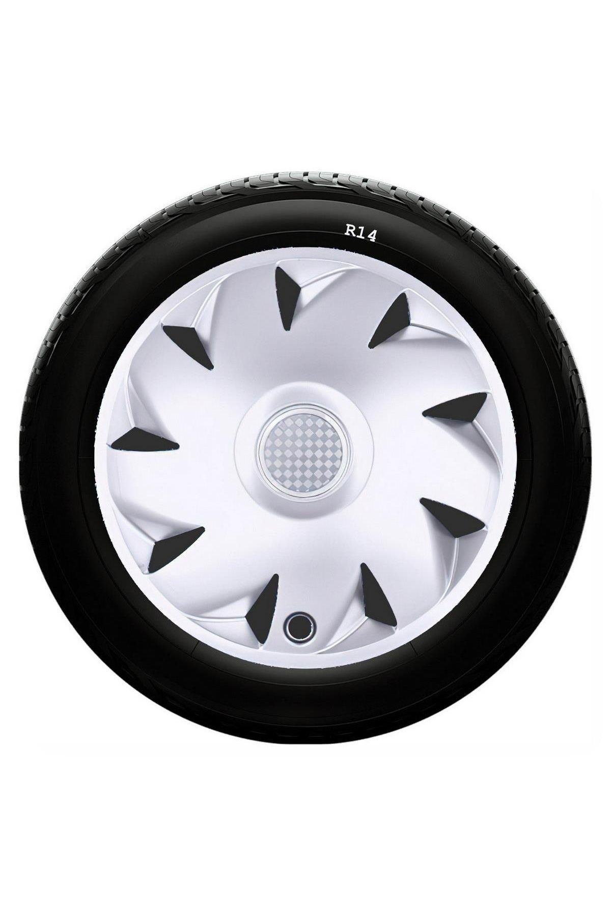 Hyundai Uyumlu 14 Inç Kırılmaz SKS Jant Kapağı 1 Takım 4 Adet No:210