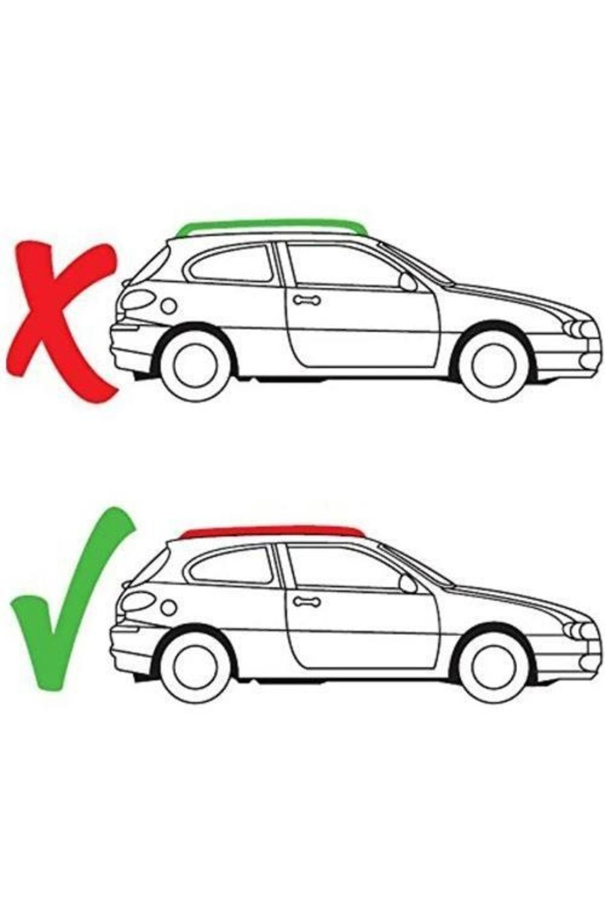 Volvo V70 Tavan Sepeti Ve Oluksuz Ara Atkı Tavan Çıtasız Araçlara