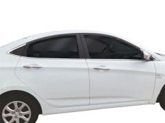 Hyundai Accent Uyumlu Blue Rb Cam Çıtası 10 Parça Krom 2011 Ve Sonrası