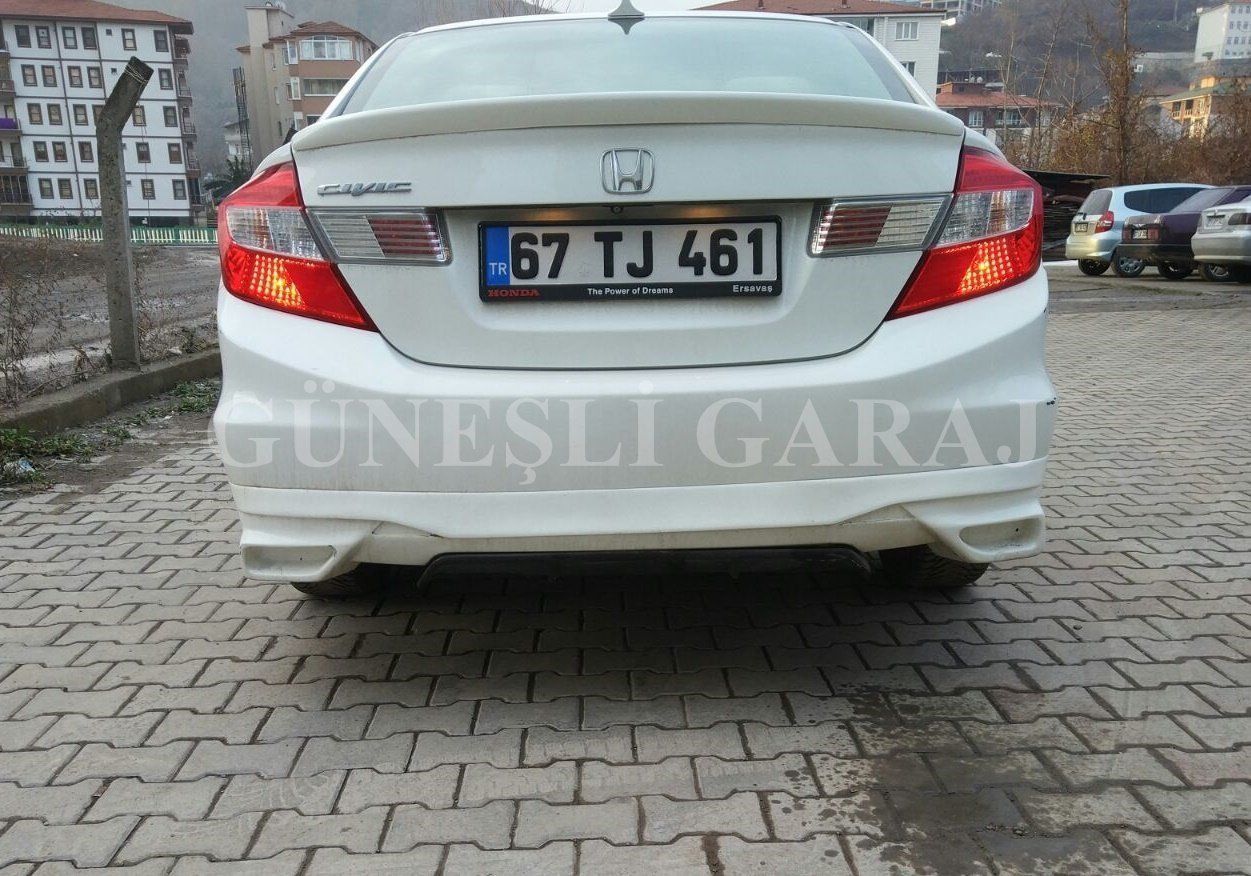 Honda Civic Uyumlu Fd6 Egzoz Görünümlü Difüzör
