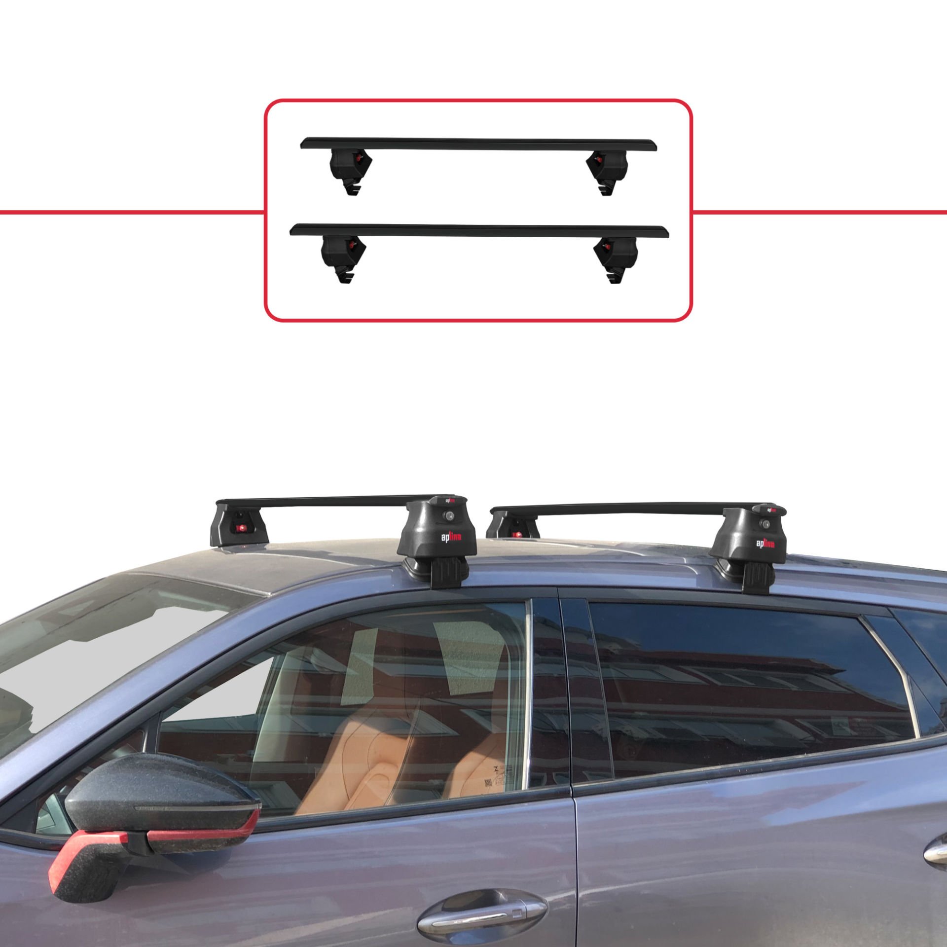 Chery Omoda 5 2023 ve Sonrası ile uyumlu ACE-4 Ara Atkı Tavan Barı SİYAH