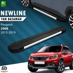 S-Dizayn Peugeot 2008 NewLine Krom Yan Basamak 173 Cm 2013-2019 A+ Kalite