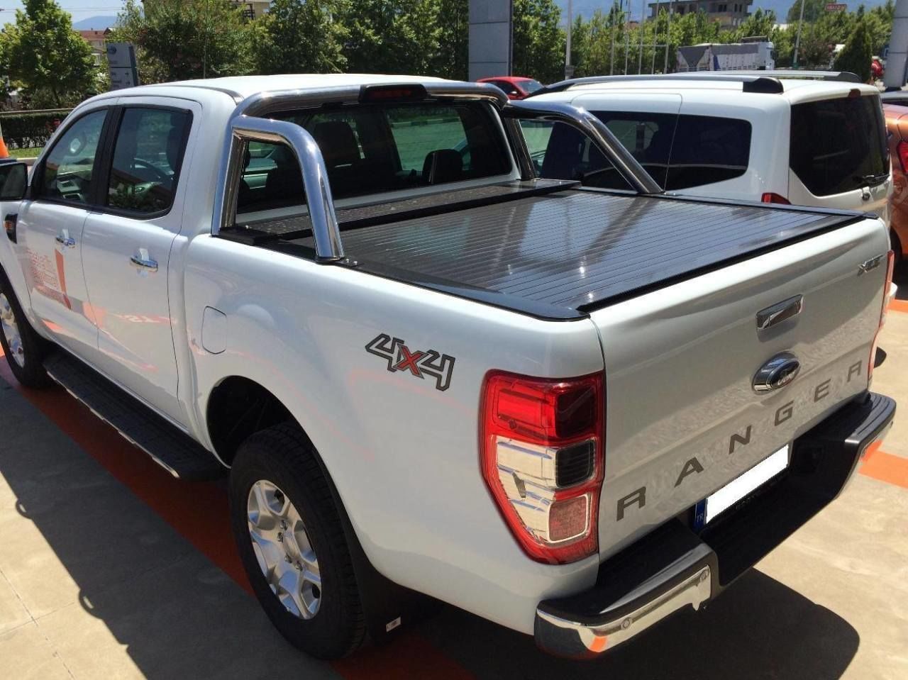 Ford Ranger Uyumlu Xlt Sürgülü Kapak, Roll Back, Parlak Siyah