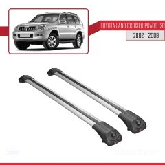 Toyota Land Cruiser Prado (J120) 2002-2006 Arası ile uyumlu ACE-1 Ara Atkı Tavan Barı GRİ