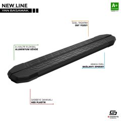 Mg Zt Uyumlu Newline Siyah Yan Basamak 173 Cm 2018 Üzeri Parça