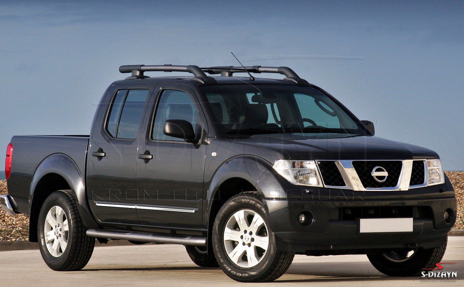 Nissan Navara Uyumlu Kapı Koruma Çıtası Krom 2006-2015