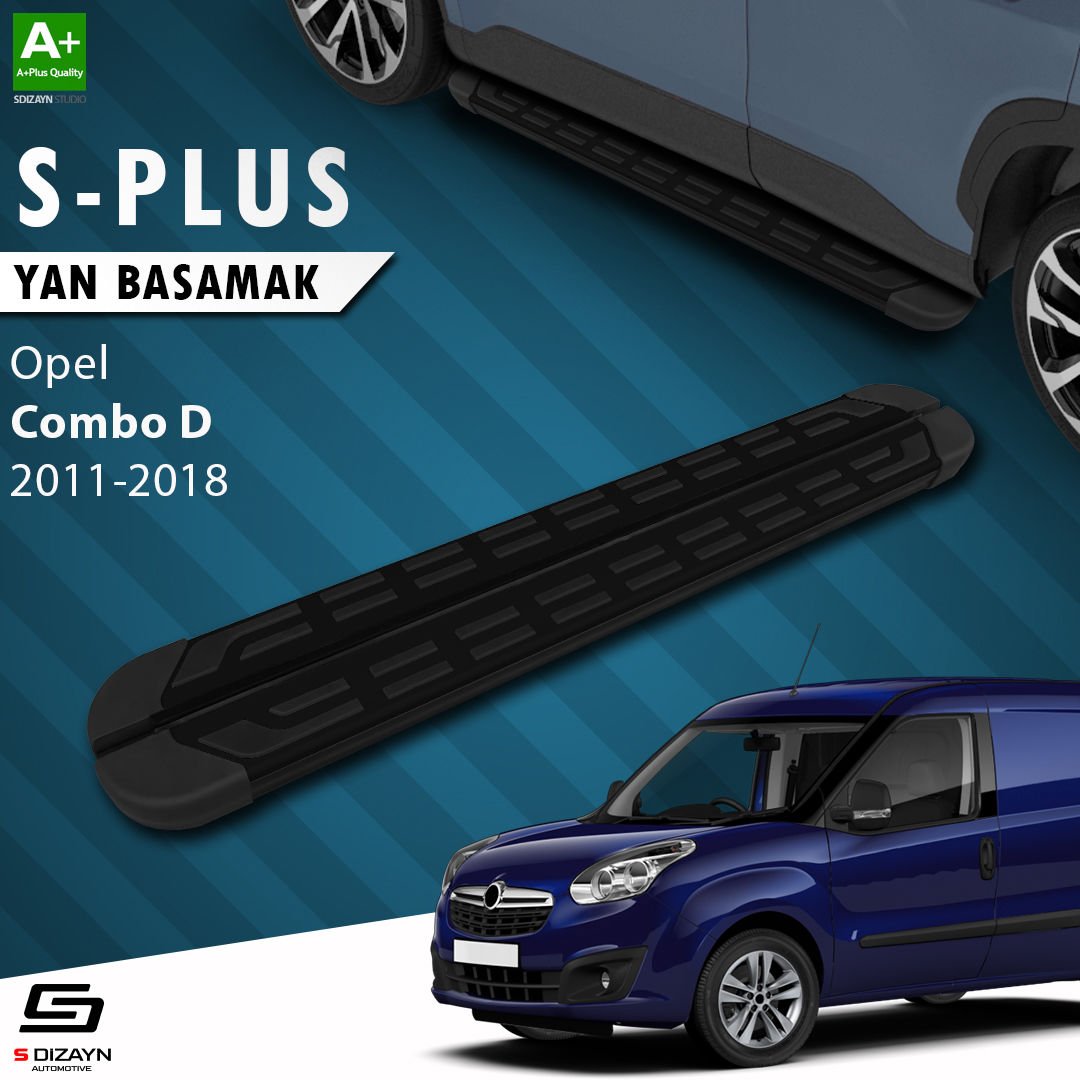 S-Dizayn Opel Combo D S-Plus Siyah Yan Basamak 193 Cm 2011-2018