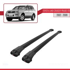 Toyota Land Cruiser Prado (J120) 2002-2006 Arası ile uyumlu ACE-1 Ara Atkı Tavan Barı SİYAH