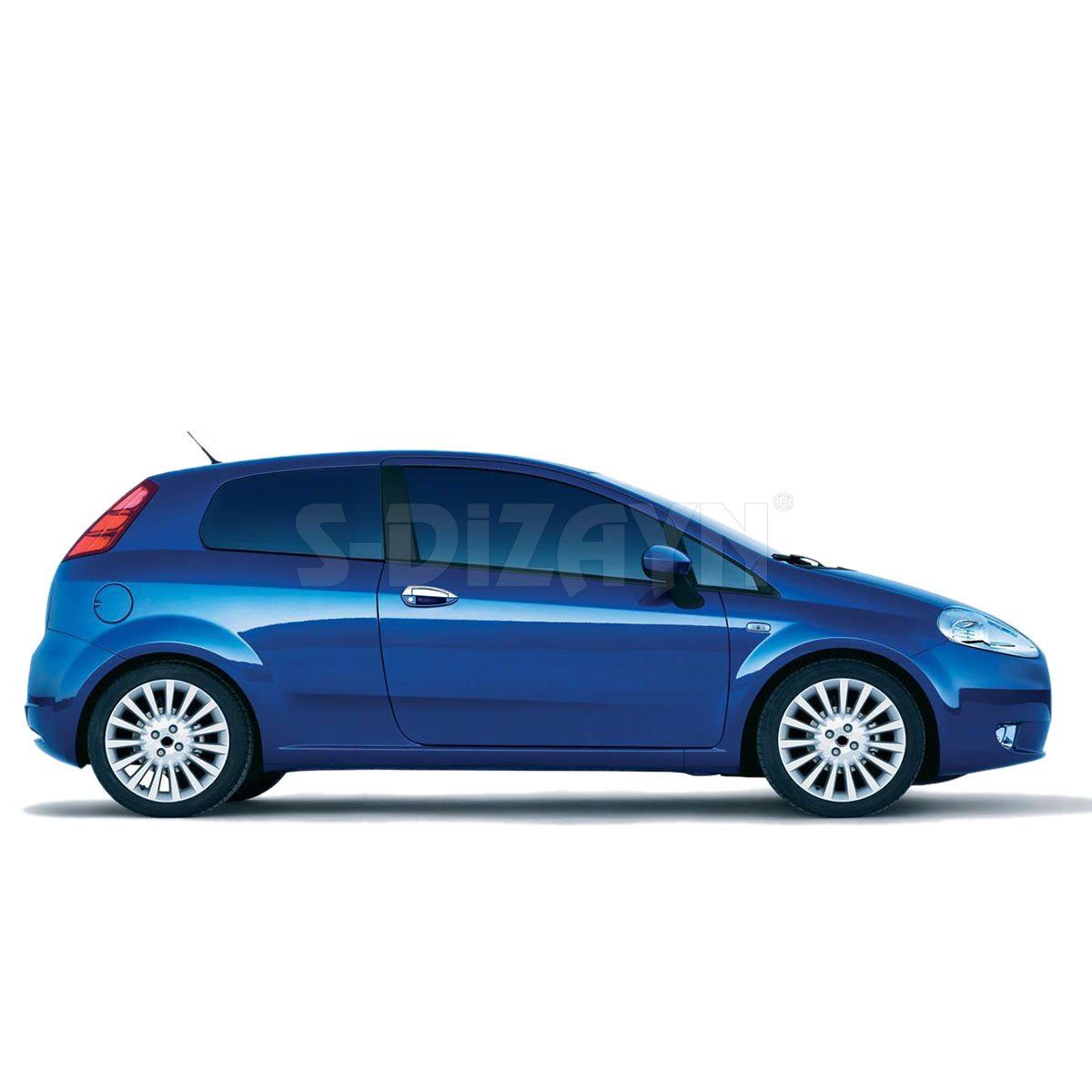 Fiat Grande Uyumlu Punto Krom Kapı Kolu 2 Kapı 4 Parça 2006 Üzeri (Çerçeveli)