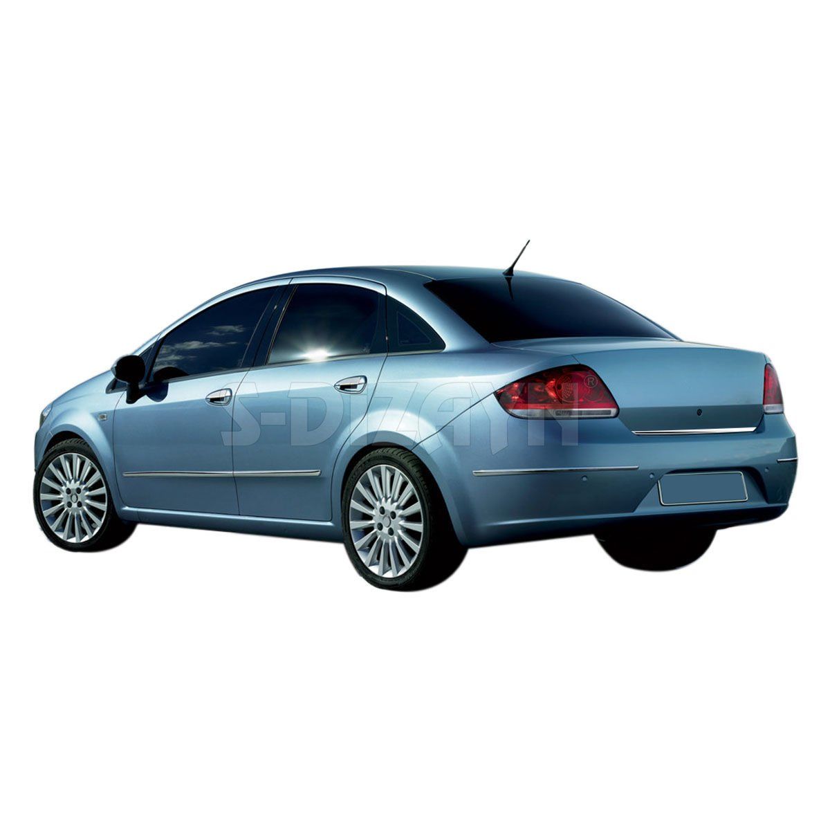 Fiat Linea Uyumlu Krom Bagaj Alt Çıtası 2007 Üzeri