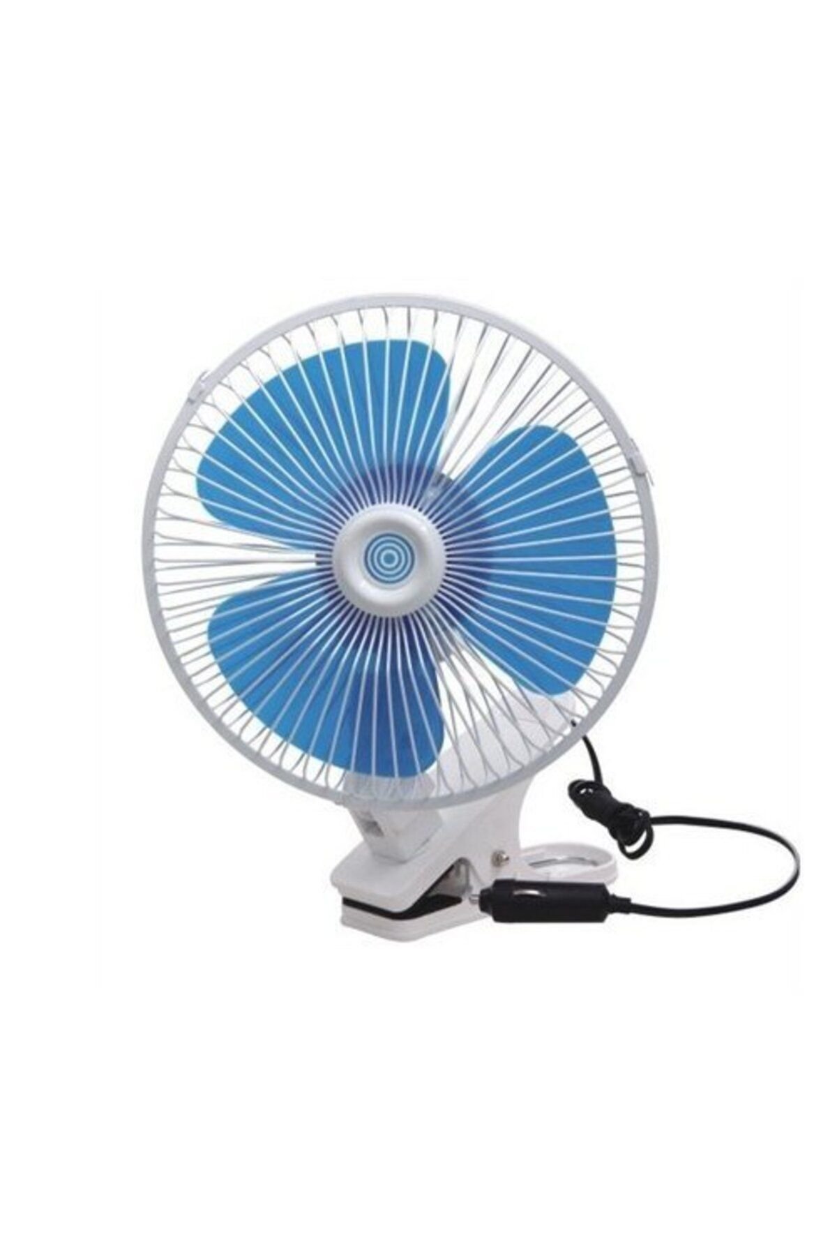 Oto Vantilatör Çap 18 Cm Mandallı Döner Başlıklı 12v Araç Içi Fan