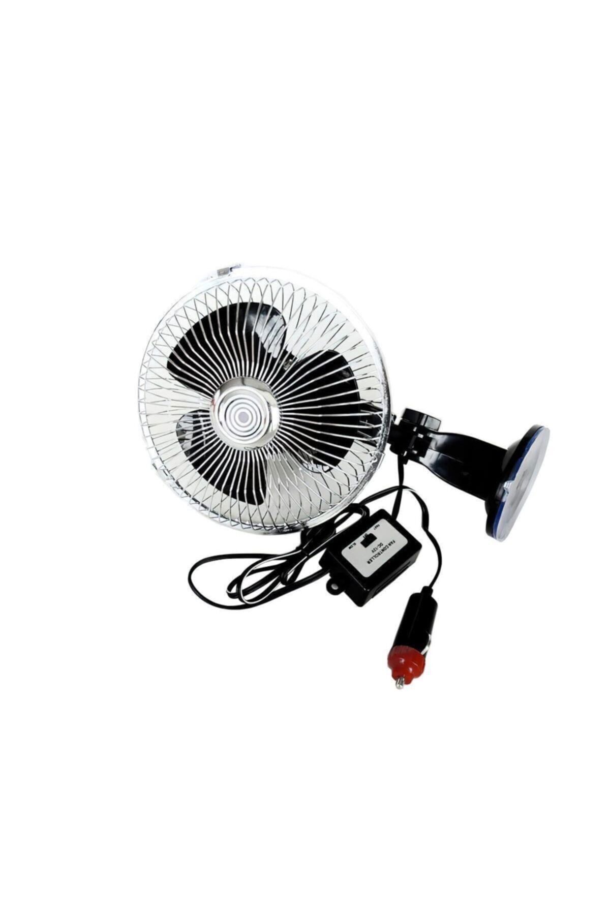 Oto Araç Içi Vantilatör Krom Çerçeveli Vantuzlu 6 Inc