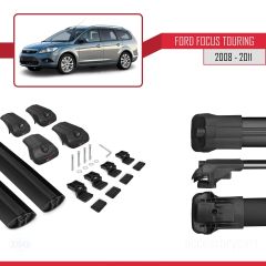Ford Focus TOURING 2008-2011 Arası ile uyumlu ACE-1 Ara Atkı Tavan Barı SİYAH