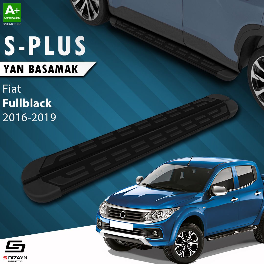 S-Dizayn Fiat Fullback S-Plus Siyah Yan Basamak 193 Cm 2016-2019