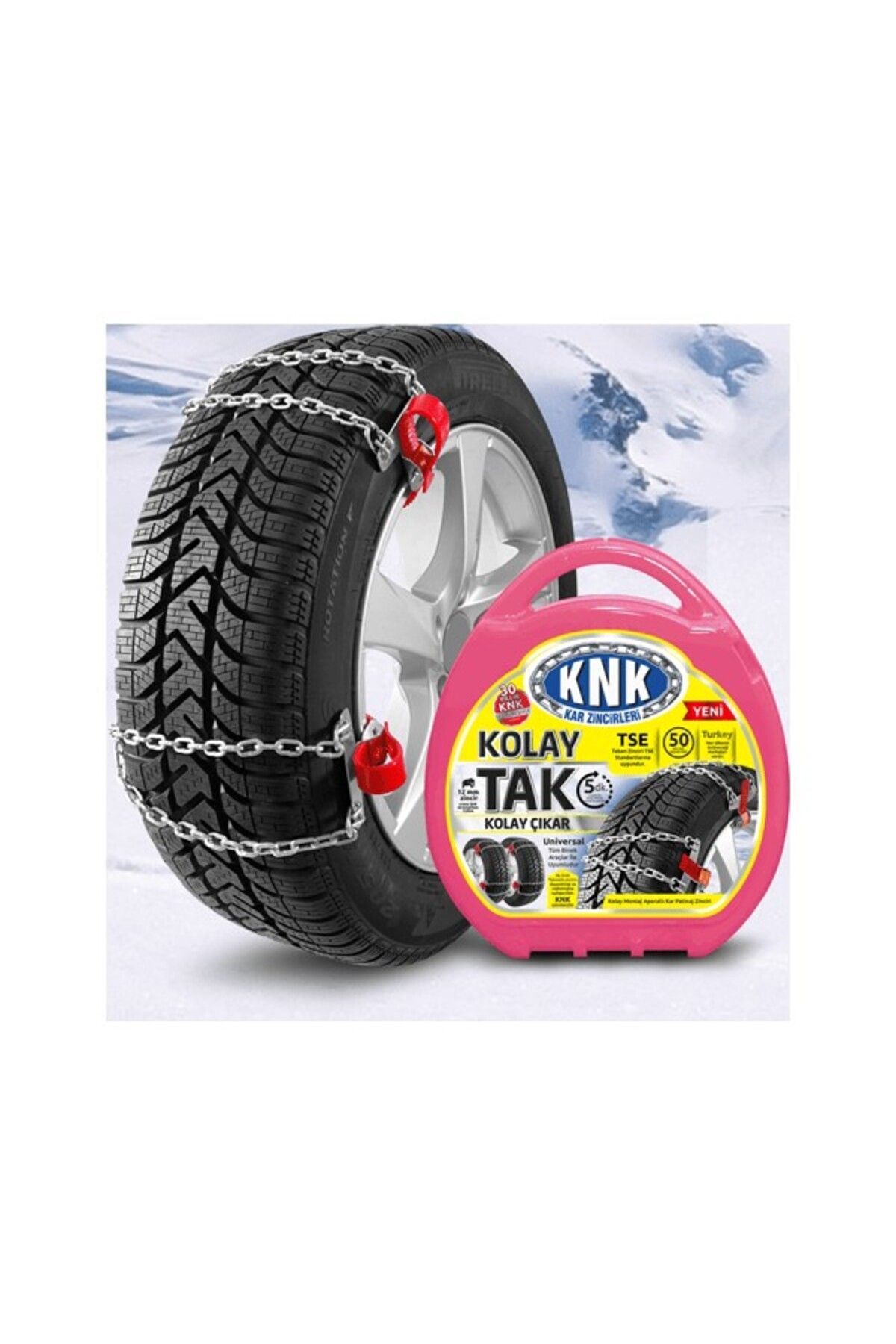 Kar Zinciri Kolay Tak Çıkar Tüm Binek Suv Hafif Ticari Araçlara Uyumlu