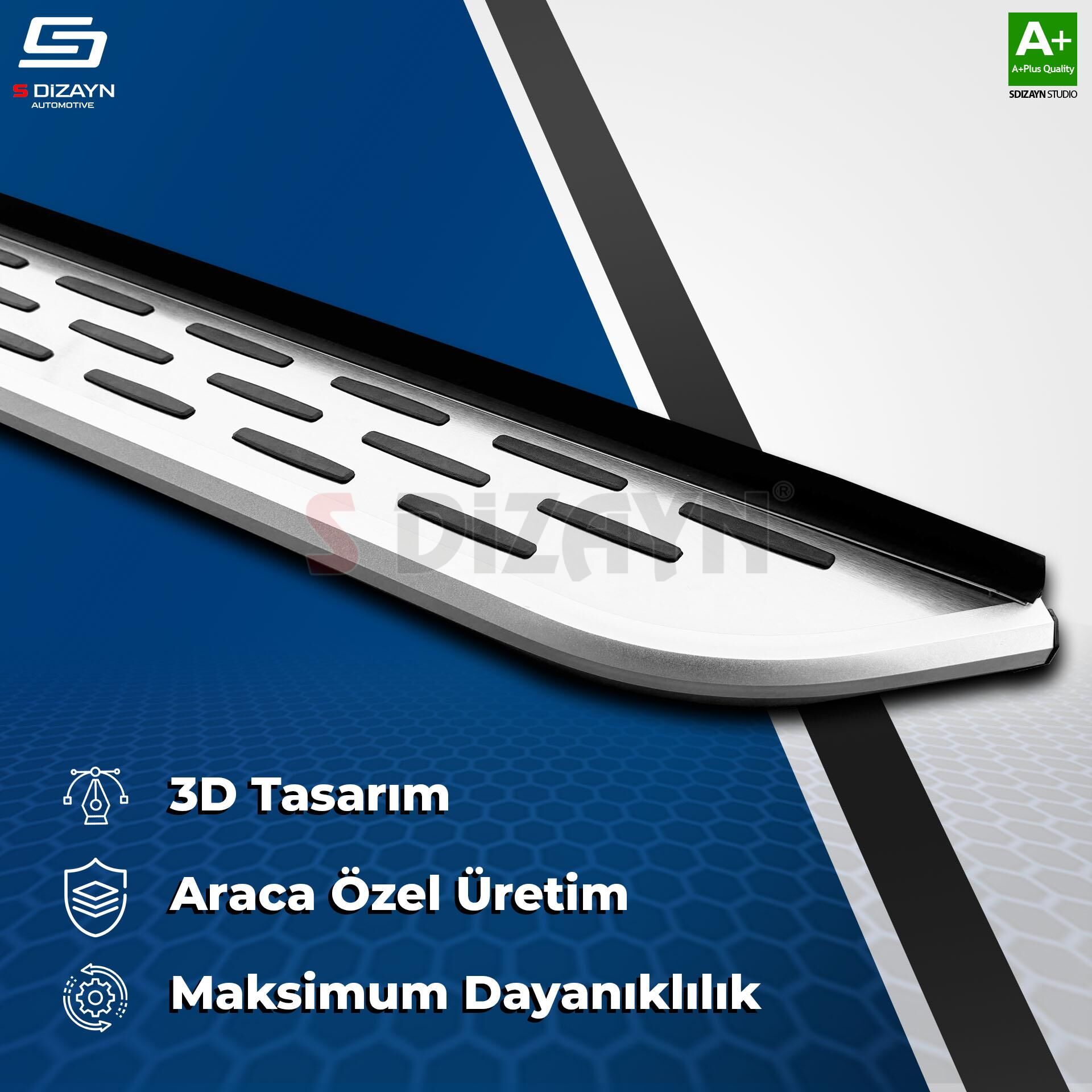 S-Dizayn DS DS 4 OEM Still Pro V1 Aluminyum Yan Basamak 183 Cm 2020 Üzeri A+ Kalite