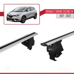 Renault Grand Scenic IV 2017-2022 Arası ile uyumlu ACE-4 Ara Atkı Tavan Barı GRİ
