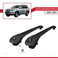 Toyota Land Cruiser Prado (J150) 2009-2023 Arası ile uyumlu ACE-1 Ara Atkı Tavan Barı SİYAH