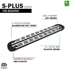 S-Dizayn Volkswagen Tayron 2 S-Plus Gri Yan Basamak 193 Cm 2024 Üzeri A+ Kalite