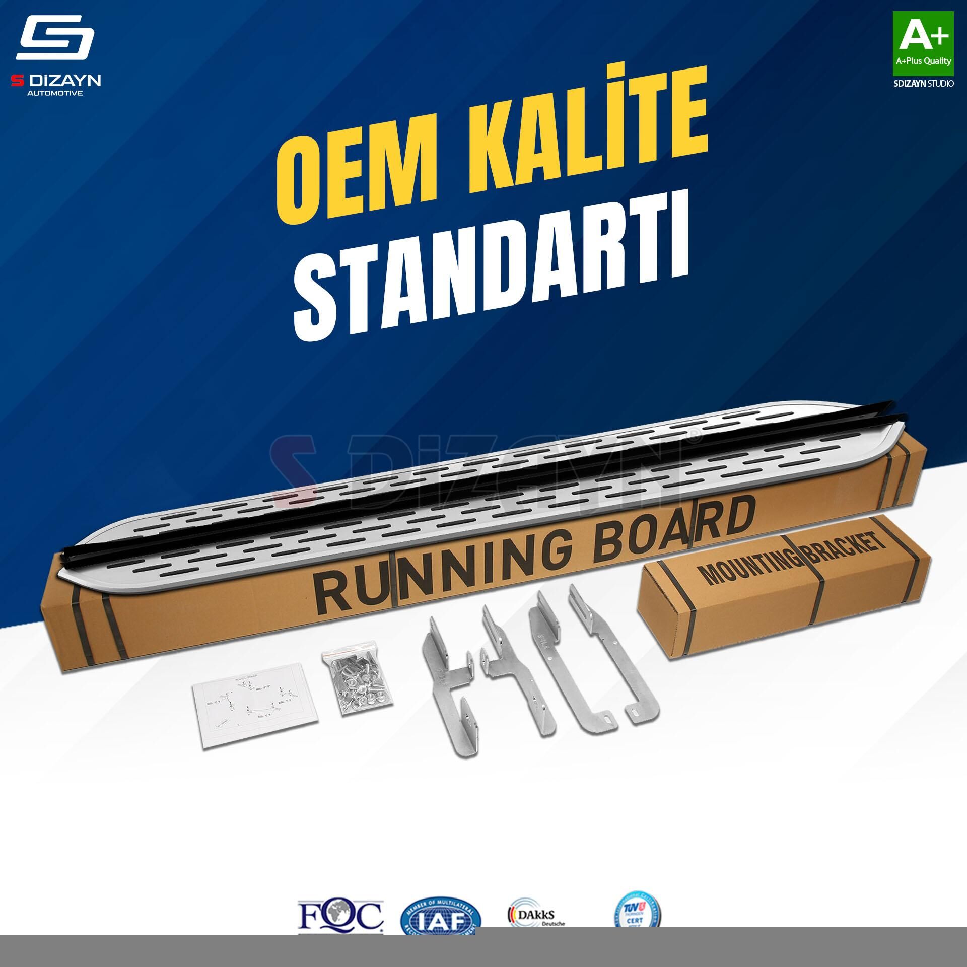 S-Dizayn Volkswagen Tayron 2 OEM Still Pro V1 Aluminyum Yan Basamak 193 Cm 2024 Üzeri A+ Kalite