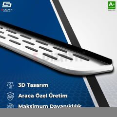 S-Dizayn Volkswagen Tayron 2 OEM Still Pro V1 Aluminyum Yan Basamak 193 Cm 2024 Üzeri A+ Kalite