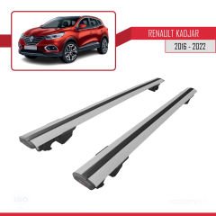 Kadjar 2016-2022 Arası ile uyumlu HOOK Model Anahtar Kilitli Ara Atkı Tavan Barı GRİ