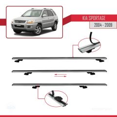 Kia Sportage 2004-2009 Arası ile uyumlu Basic Model Ara Atkı Tavan Barı GRİ 3 ADET
