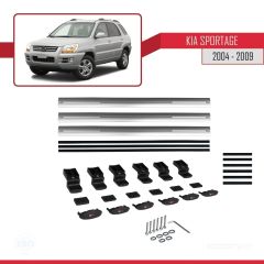Kia Sportage 2004-2009 Arası ile uyumlu Basic Model Ara Atkı Tavan Barı GRİ 3 ADET