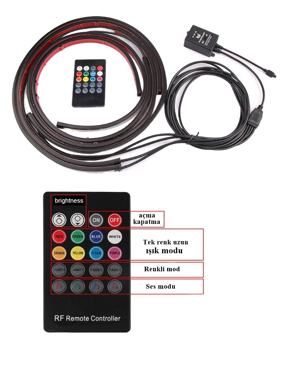 Araç Altı Aydınlatma Gündüz Ledi 90*120Cm / Laam538-14