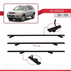 Kia Sportage 2004-2009 Arası ile uyumlu Basic Model Ara Atkı Tavan Barı SİYAH 3 ADET