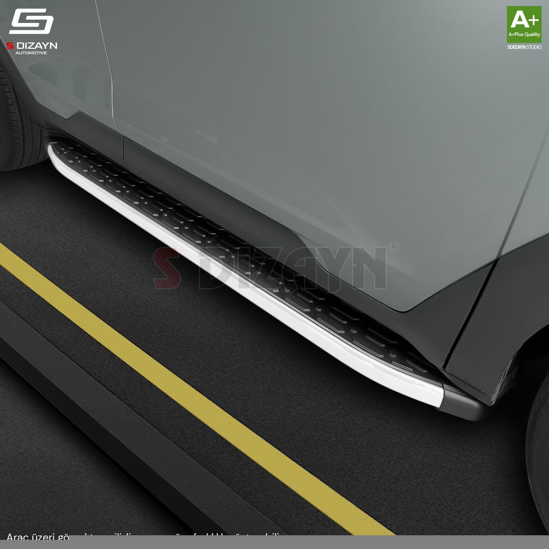 S-Dizayn Ford Tourneo Custom 2 Kısa Şase Evo Aluminyum Yan Basamak 223 Cm 2023 Üzeri A+ Kalite