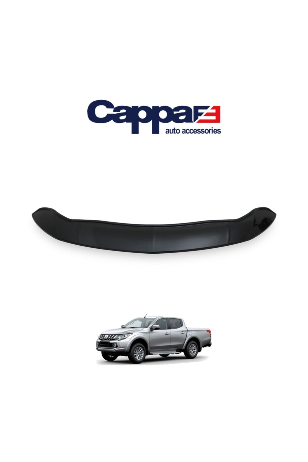 Cappafe Mitsubishi L200 Ön Kaput Koruma Rüzgarlık 4mm (abs) 15-19