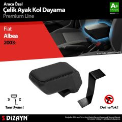 Fiat Albea Uyumlu Kol Dayama Kolçak Çelik Ayaklı ABS Siyah 2003 Üzeri A+Kalite Parça
