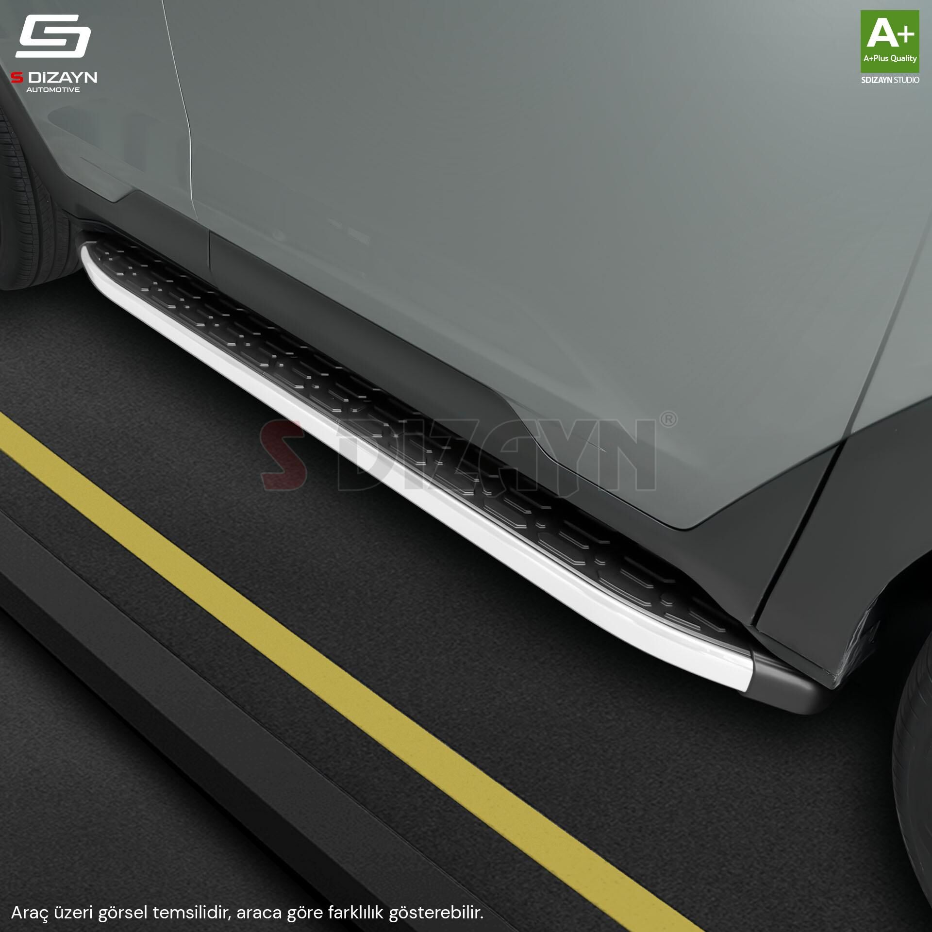 S-Dizayn Bmw X5 F15 Evo Aluminyum Yan Basamak 193 Cm 2013-2018 A+ Kalite