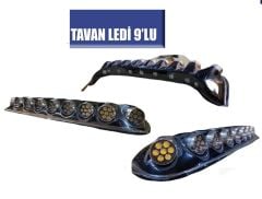 Offroad Sis Uyumlu Lambası Yuvarlak Siyah 9'Lu Parça