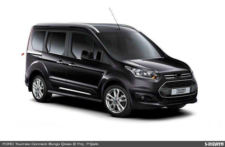 Ford Connect Uyumlu Krom Sürgü Kapı Çıtası 2 Parça. 2015 Üzeri